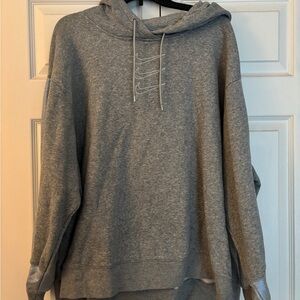 Nike Gray Hooded Sweater with Relaxed Fit